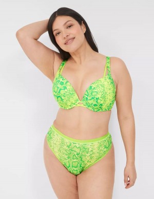 Lane Bryant Boost Plunge Women Bralettes Light Green | MKG5264BN