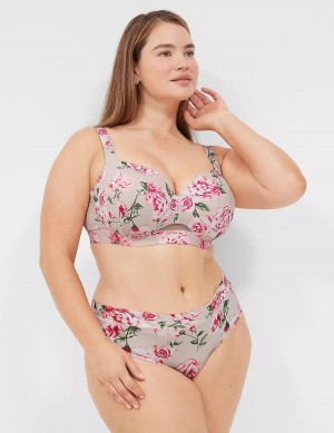 Lane Bryant Comfort Bliss Lightly Lined Women Balconette Bra Rose Grey | BZP5042KX