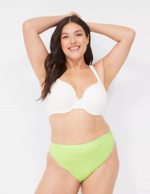 Lane Bryant Cotton French Cut Women Briefs Green | NEW9010HH