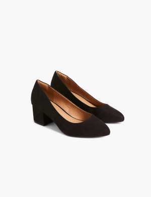 Lane Bryant Dream Cloud Block Heel Women Pumps Black | EJA5965KF