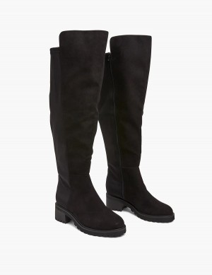 Lane Bryant Dream Cloud Faux-Microsuede Women Over-the-knee Boots Black | QIA5959EI