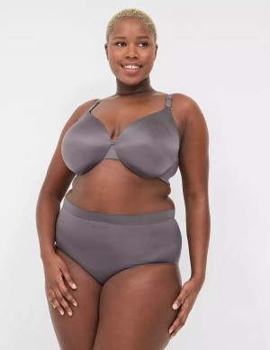 Lane Bryant Invisible Backsmoother Lightly Lined Full Coverage Women Bralettes Dark Grey | LER1386BH