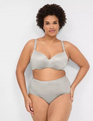 Lane Bryant Invisible Backsmoother Lightly Lined Women Balconette Bra Silver | LXK9676AW