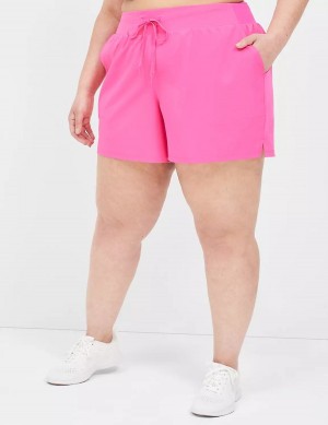 Lane Bryant LIVI Stretch Woven Women Shorts Light Pink | TOM7489CG