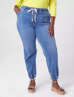 Lane Bryant Pull-On Boyfriend Jogger Women Jeans Blue | GKX6914IH