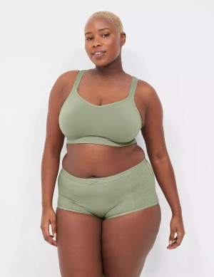 Lane Bryant Seamless Strappy-Back Women Bralettes Green | OSG5942PI