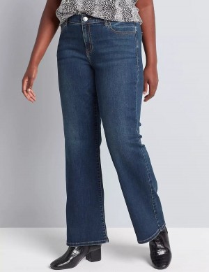 Lane Bryant Signature Fit Boot Women Jeans Dark Blue | FEP2958AY