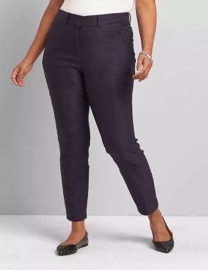 Lane Bryant Slim Ankle 4-Season Women Pants Blue | DDE6273XL