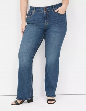 Lane Bryant Tighter Tummy High-Rise Boot Women Jeans Blue | BKH8298QH