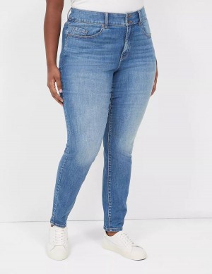 Lane Bryant Tighter Tummy High-Rise Skinny Women Jeans Blue | JJC1897PS