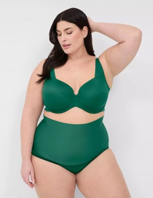 Lane Bryant Totally Smooth Lightly Lined Women Balconette Bra Dark Green | TGH4726PD