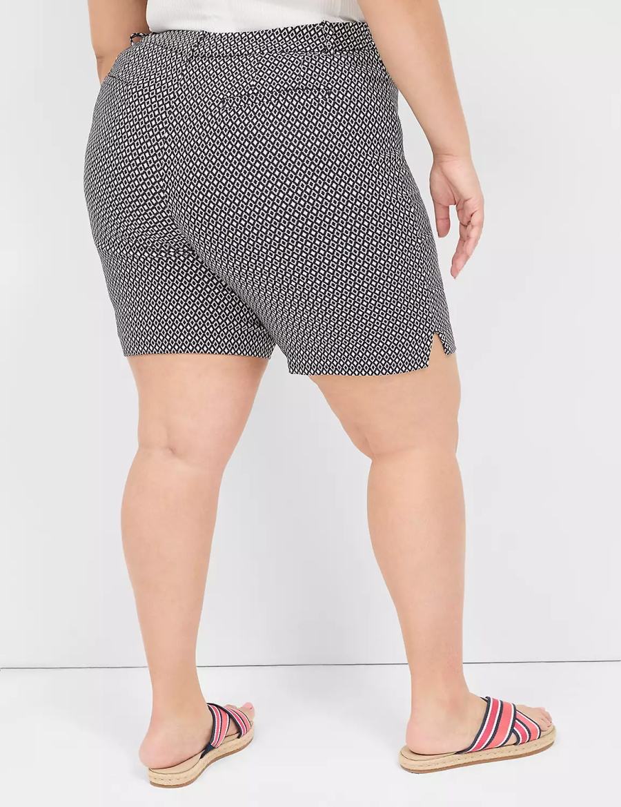 Lane Bryant 4-Season Bermuda Women Shorts Navy | YHB4996AK