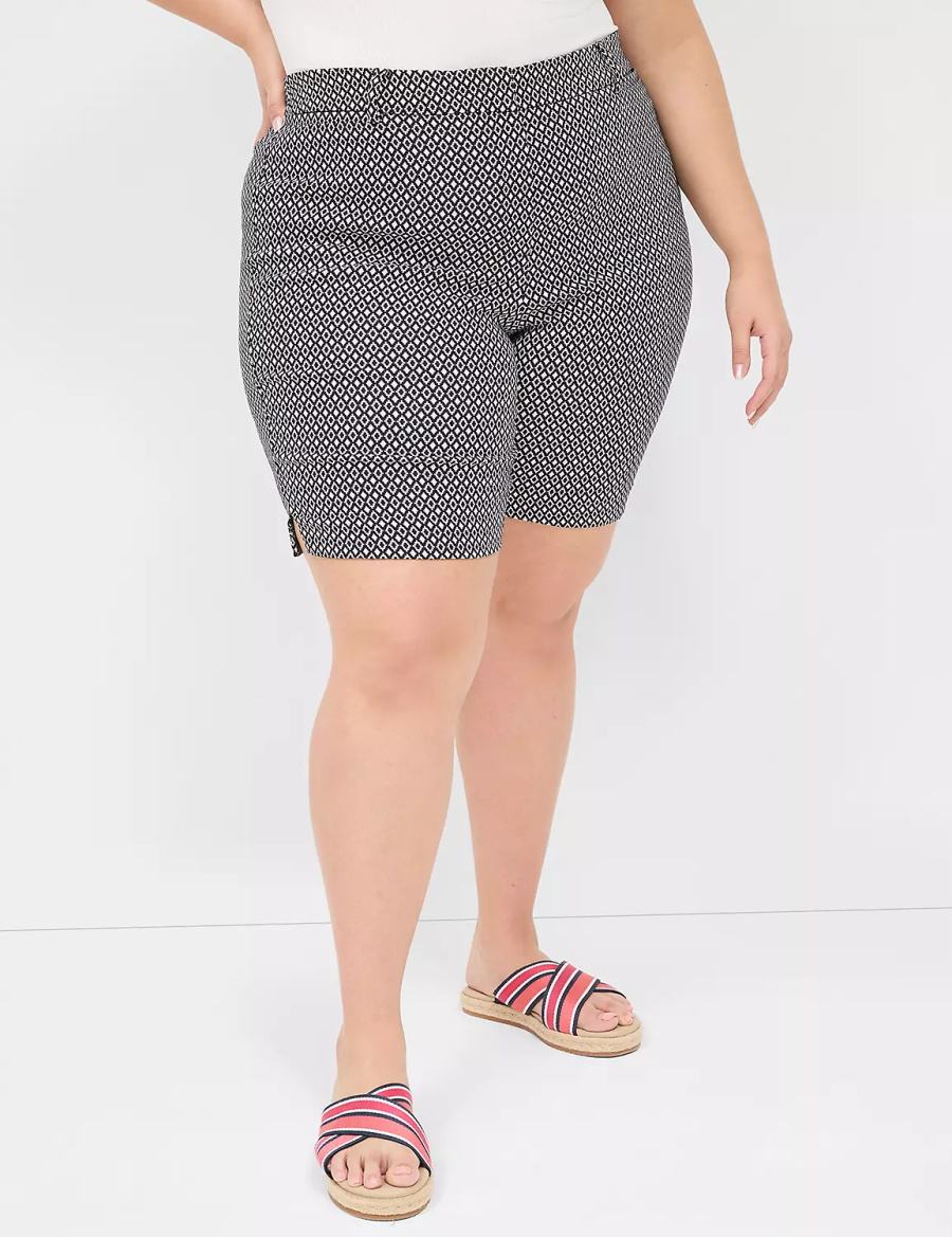 Lane Bryant 4-Season Bermuda Women Shorts Navy | YHB4996AK