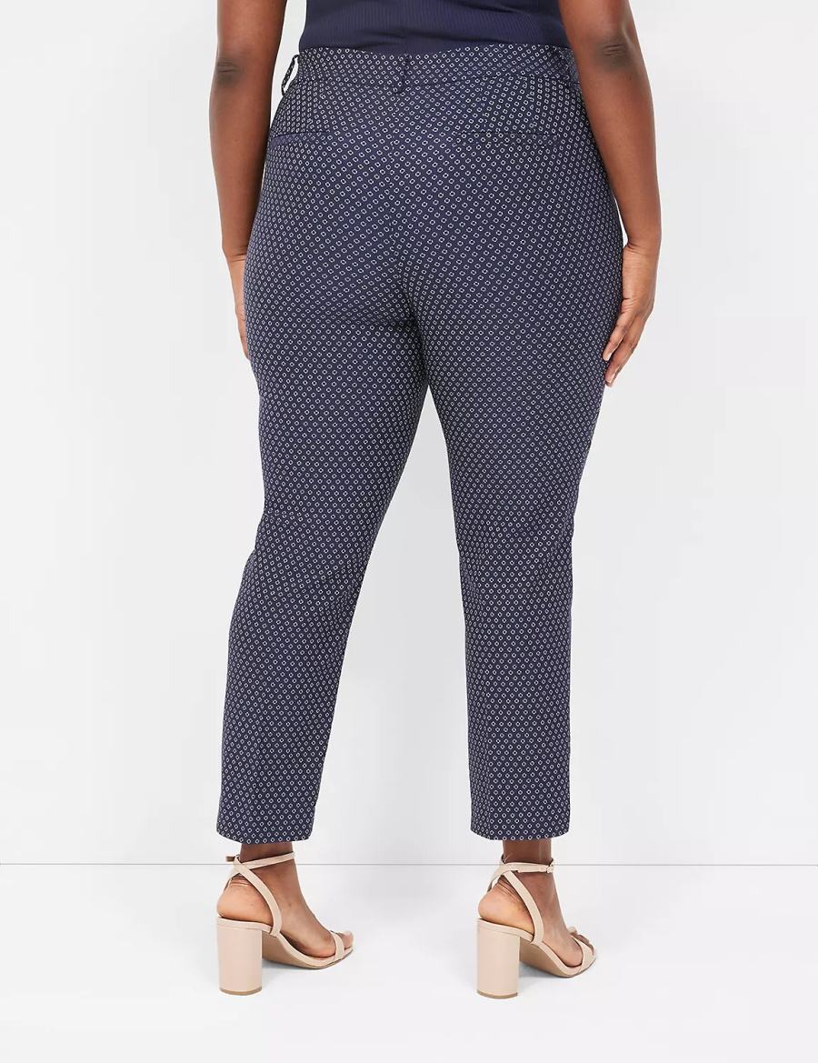 Lane Bryant 4-Season Slim Ankle Women Pants Navy | VIL2946IS