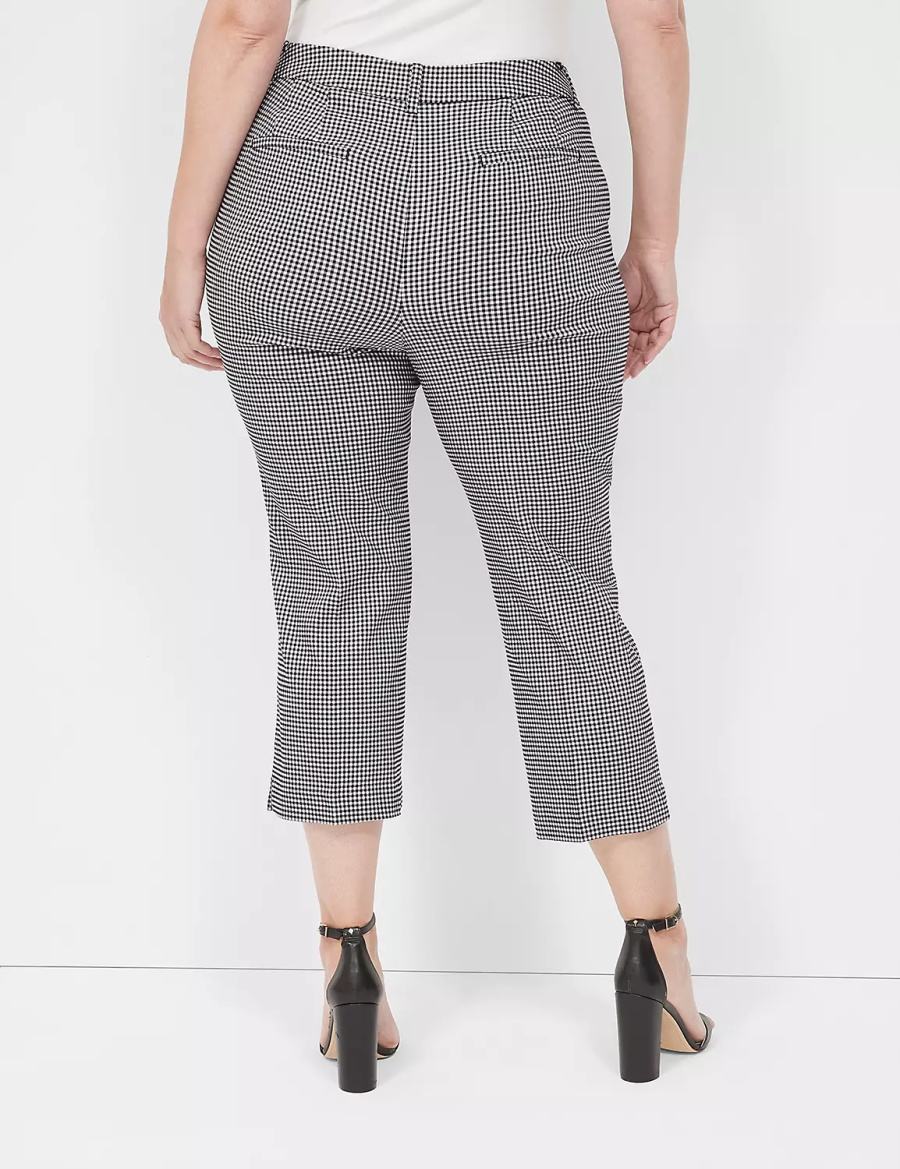 Lane Bryant 4-Season Slim Capri Women Pants Black | BUK103MQ