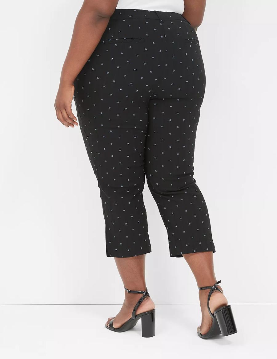 Lane Bryant 4-Season Slim Capri Women Pants Black | OIU2579ER