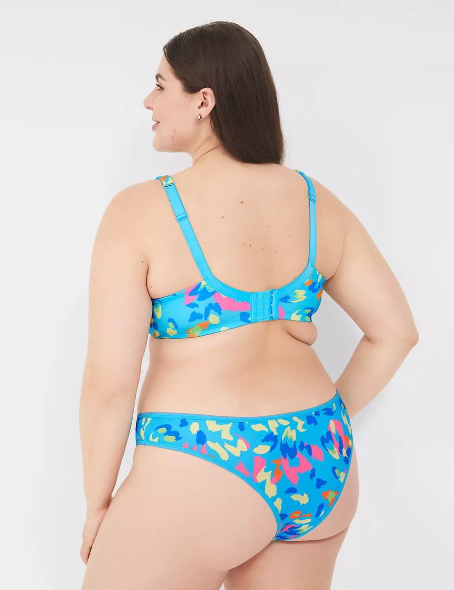 Lane Bryant Boost Women Balconette Bra Blue Multicolor | MFT2661AX