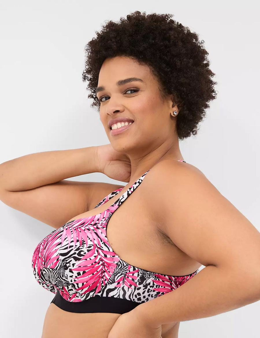 Lane Bryant Boost Women Balconette Bra Pink | LXK8897EB