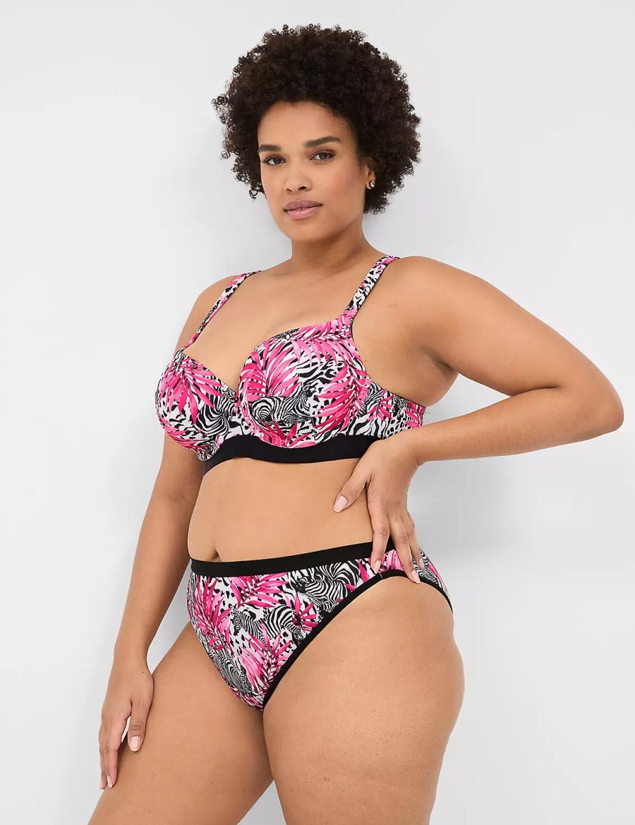 Lane Bryant Boost Women Balconette Bra Pink | LXK8897EB