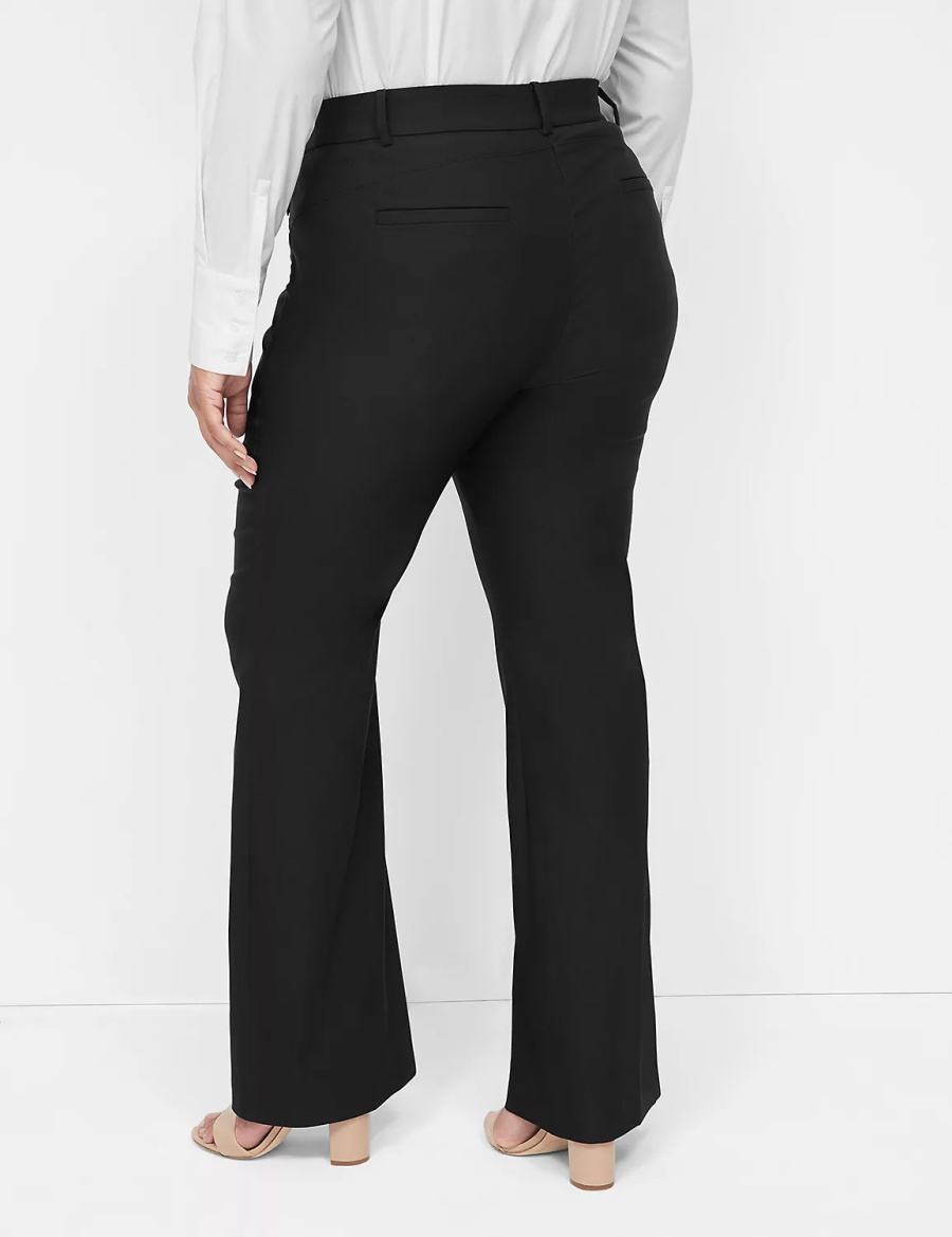 Lane Bryant Boot 4-Season Women Pants Black | CZB5967WG