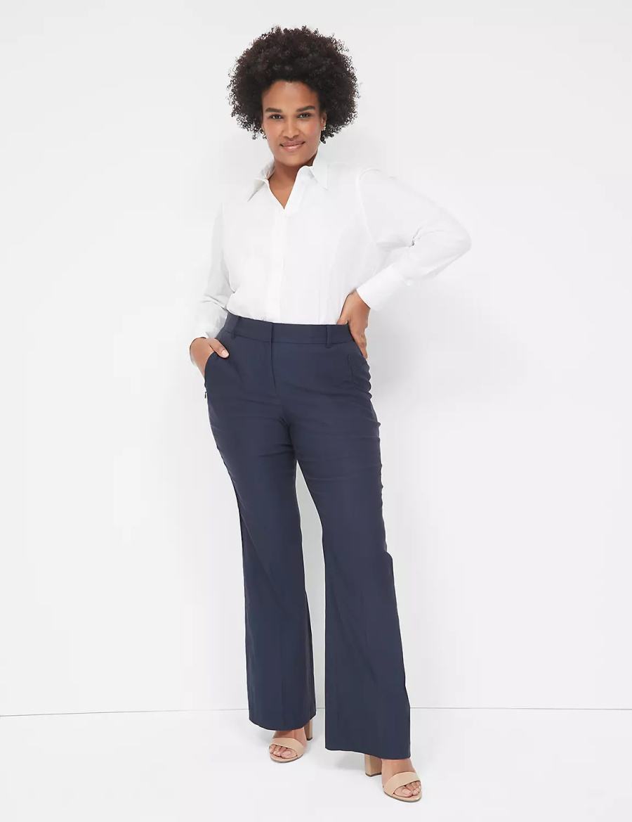 Lane Bryant Boot 4-Season Women Pants Blue | GFT357FX