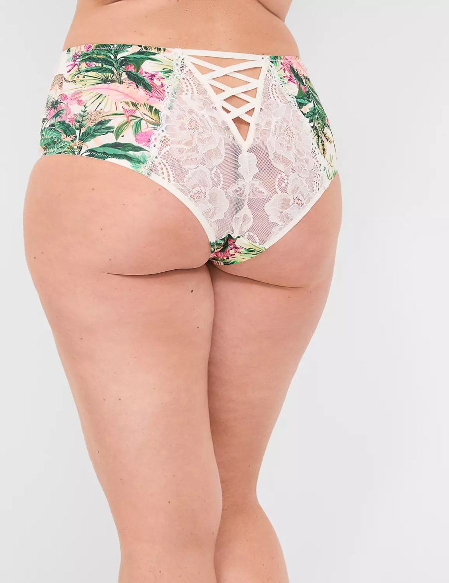 Lane Bryant Brief Women Briefs Green Multicolor | HYU609SK