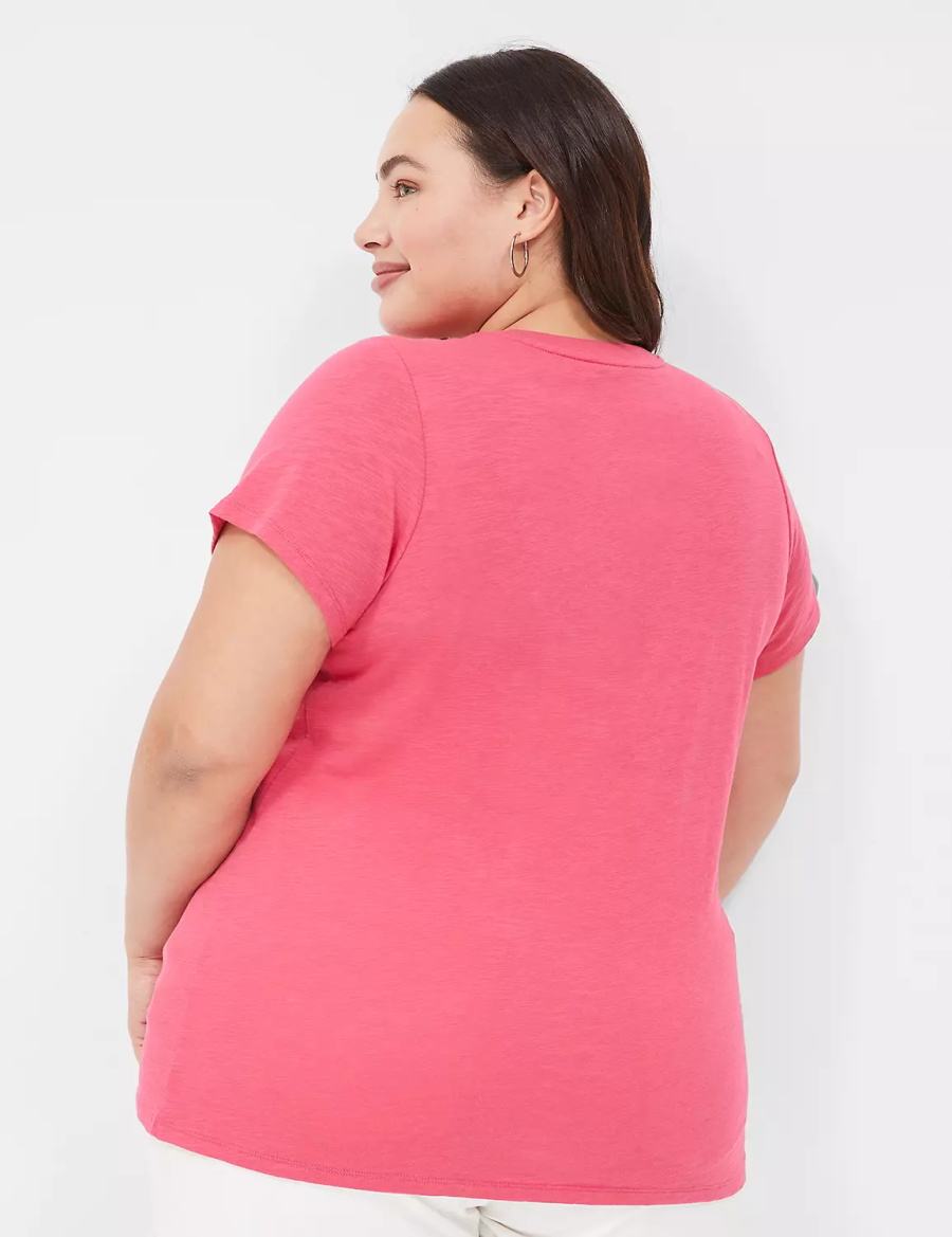 Lane Bryant Coca-Cola Graphic Tee Women T Shirts Pink | LRP8528FT