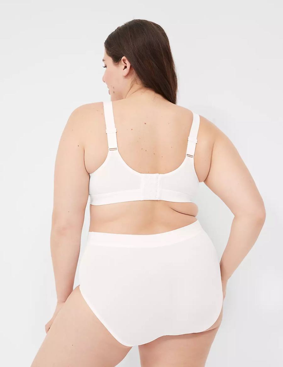 Lane Bryant Comfort Bliss Full Women Briefs White | JDM6940NH