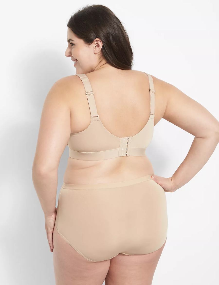 Lane Bryant Comfort Bliss Lightly Lined Full Coverage Women Bralettes Beige | KDB438FF