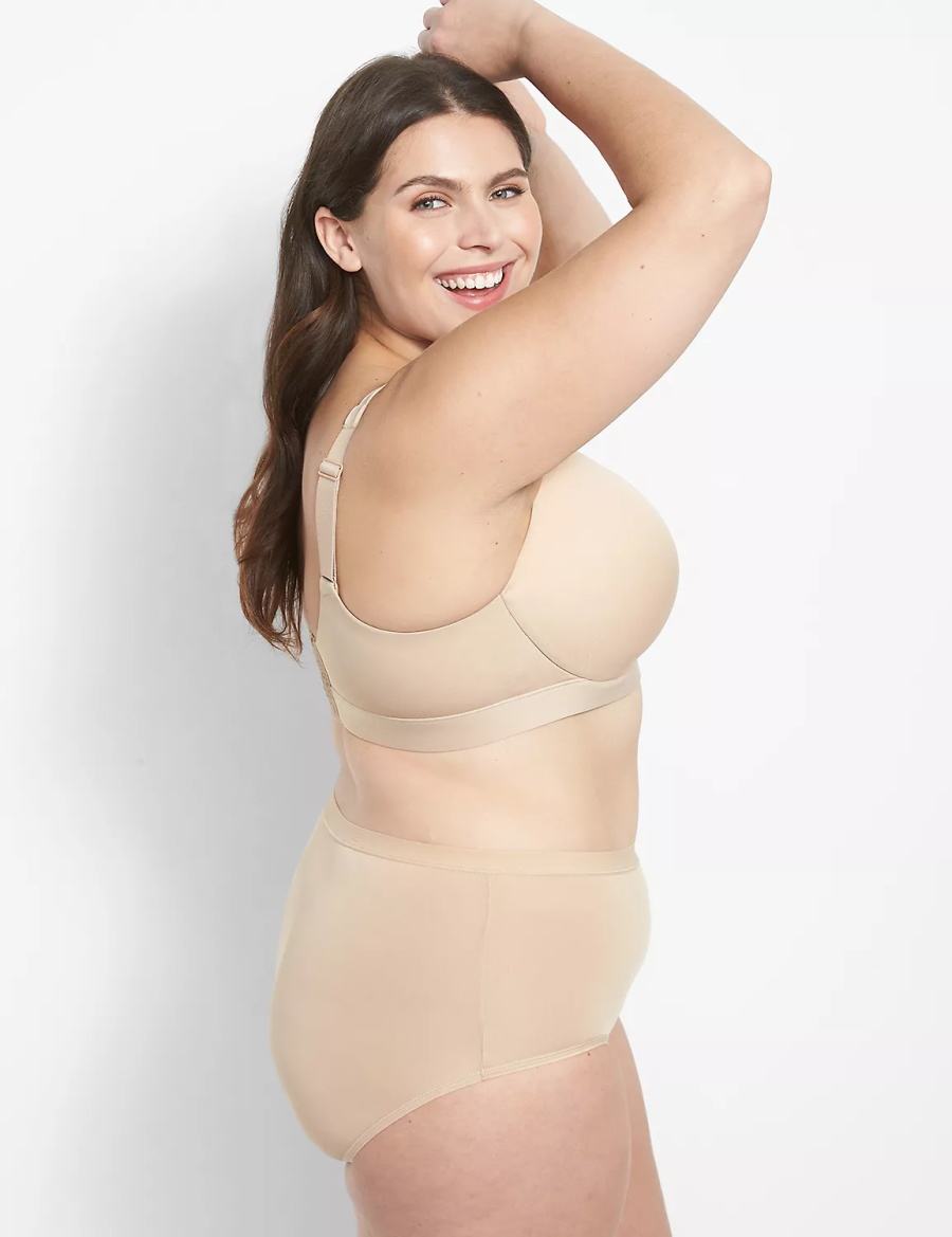 Lane Bryant Comfort Bliss Lightly Lined Full Coverage Women Bralettes Beige | KDB438FF