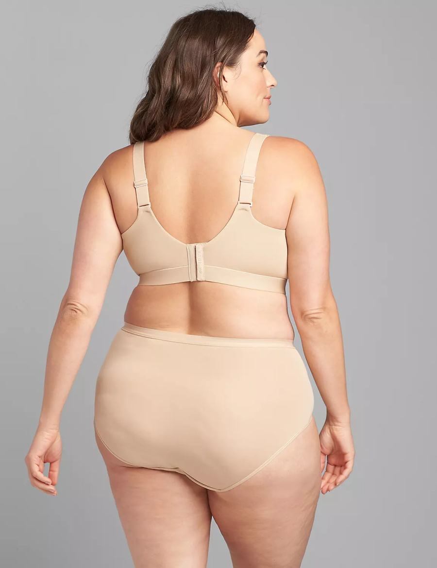 Lane Bryant Comfort Bliss Lightly Lined No-Wire Women Bralettes Beige | TDQ9416AN