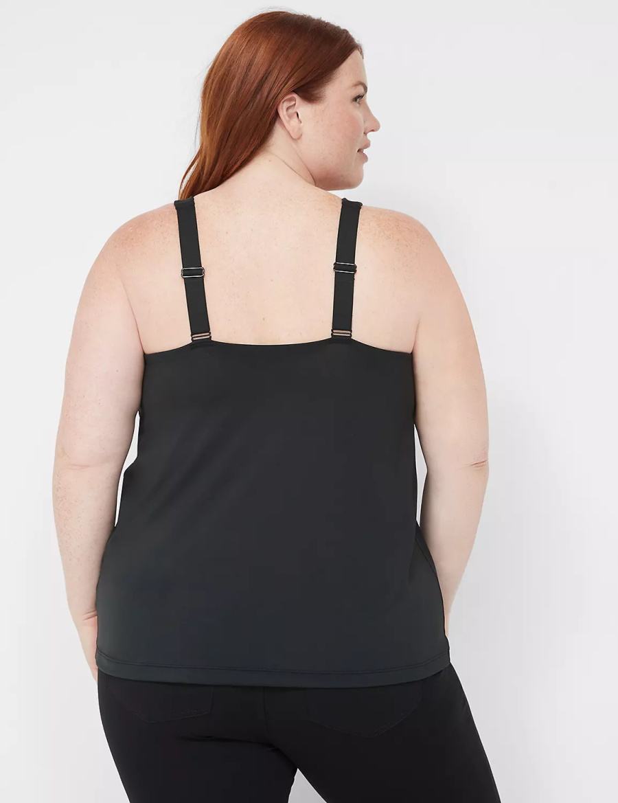 Lane Bryant Comfort Bliss Nursing Cami Women Bralettes Black | TAY4317ZY