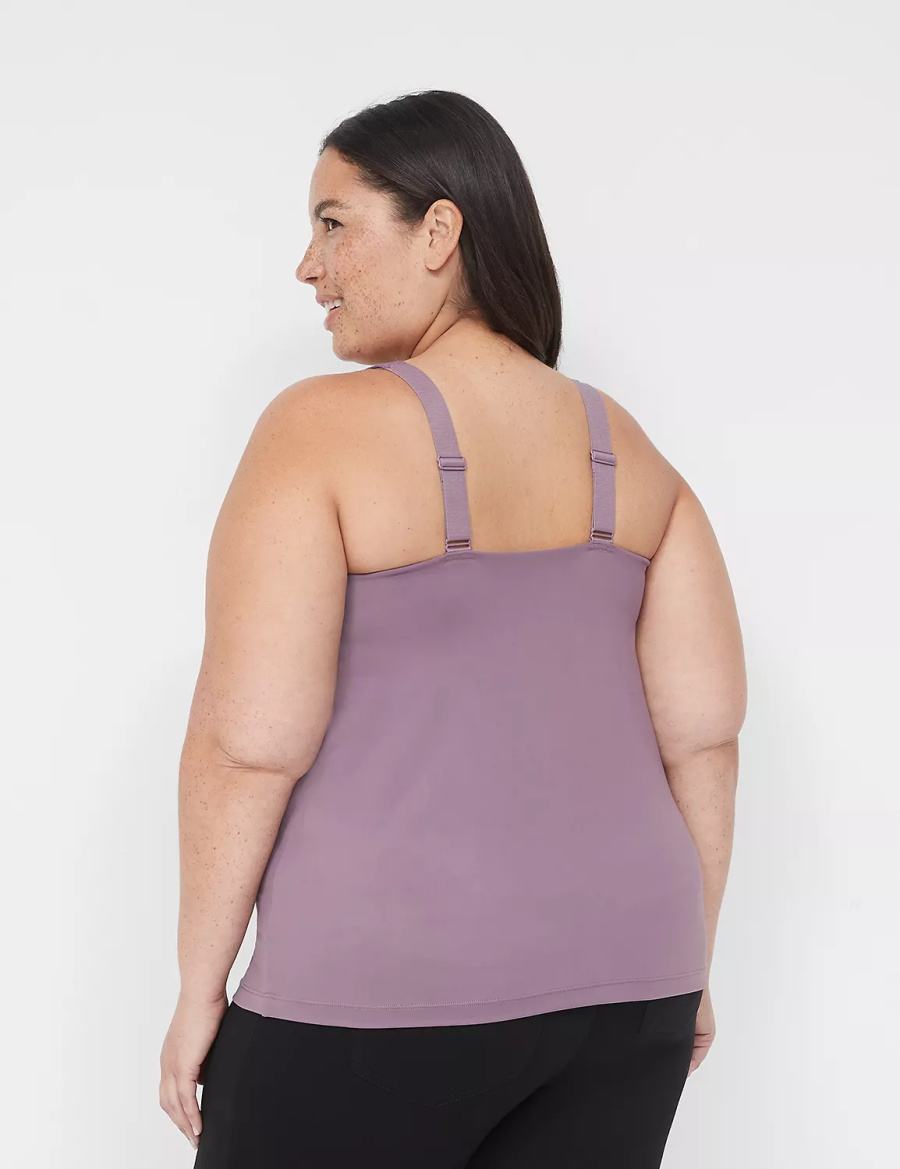 Lane Bryant Comfort Bliss Nursing Cami Women Bralettes Purple | YPQ1493ZS