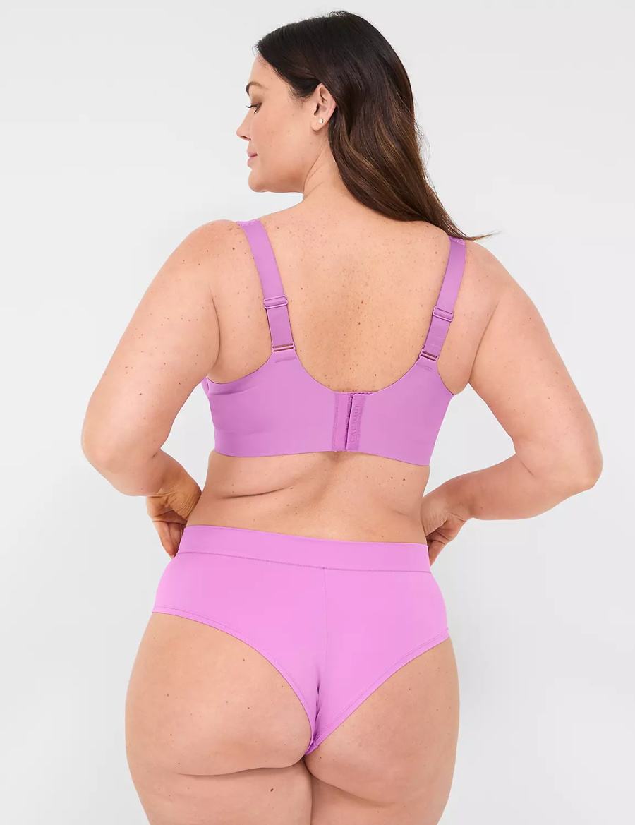 Lane Bryant Comfort Bliss Women Cheeky Panty Purple | EWP3932HO