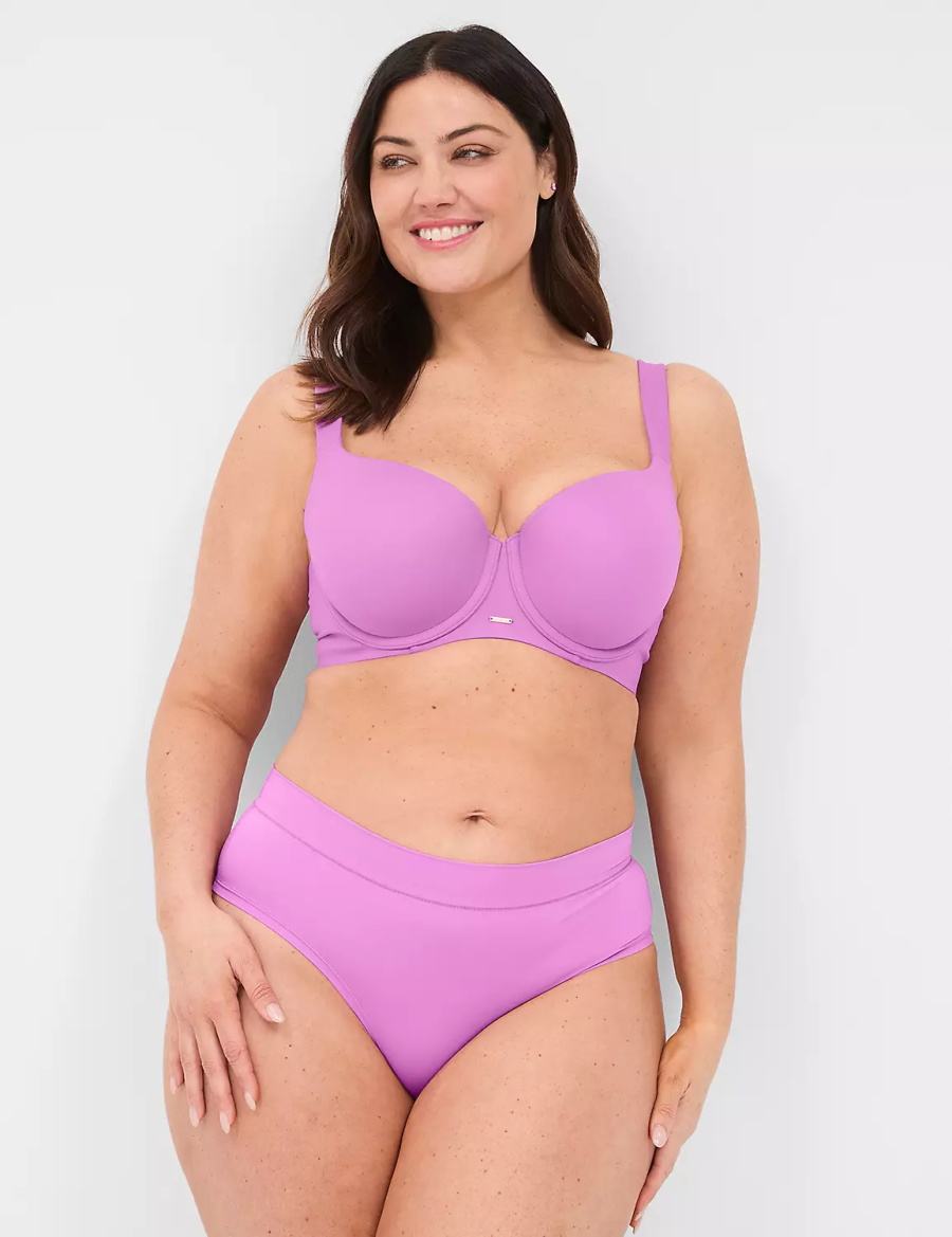 Lane Bryant Comfort Bliss Women Cheeky Panty Purple | EWP3932HO