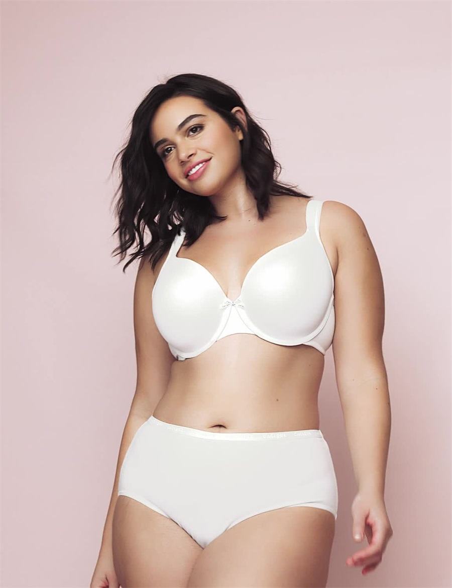 Lane Bryant Cotton Lightly Lined Full Coverage Women Bralettes White | MRK9939TC