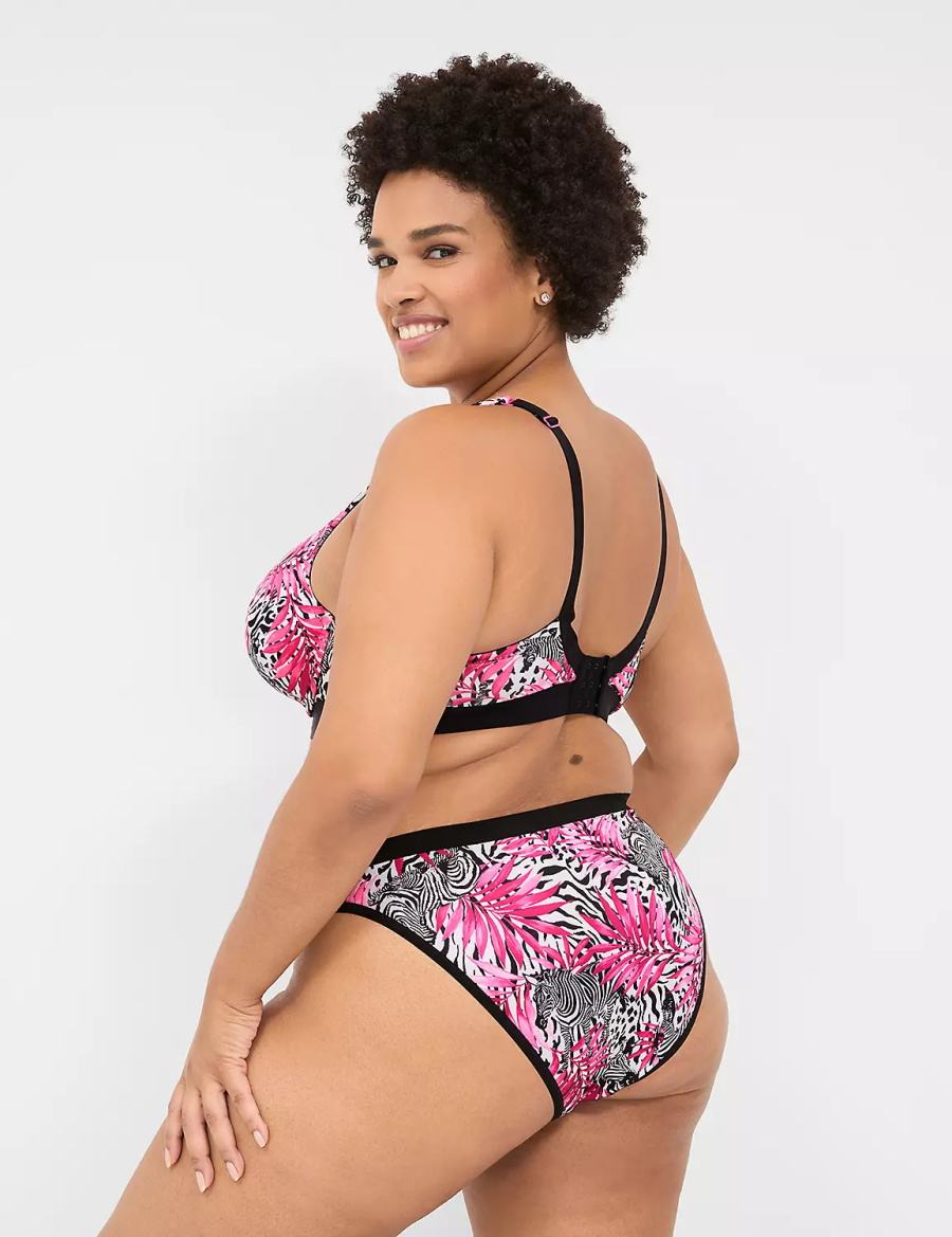 Lane Bryant Crush Microfiber French Women Briefs Pink | MQX9471ZH