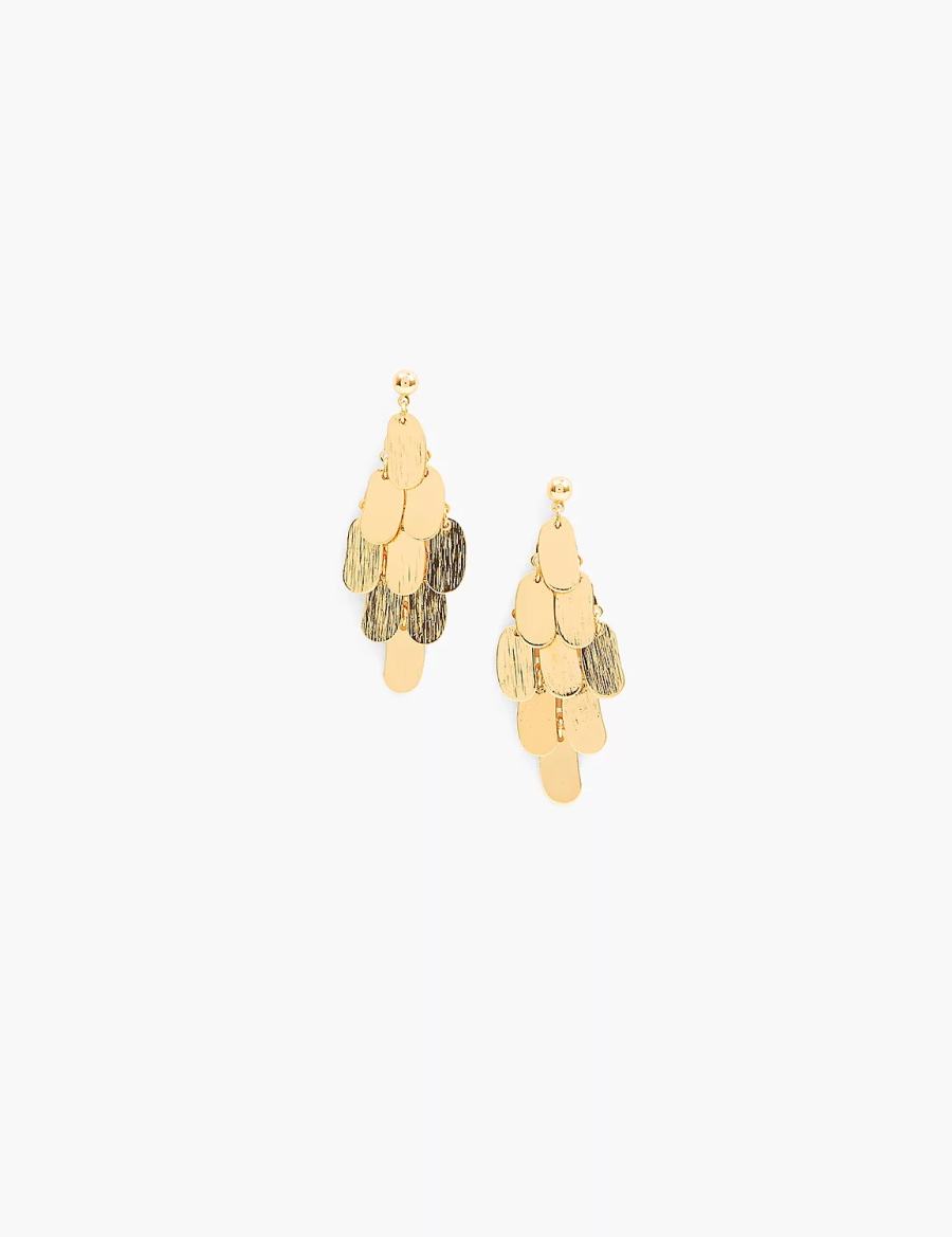 Lane Bryant Dangle Chandelier Women Earrings Gold | PFS387LL