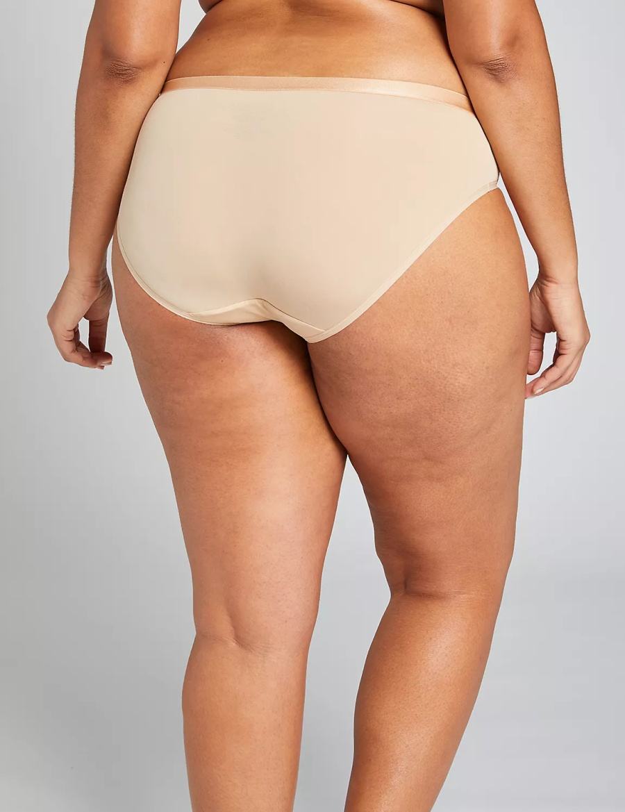 Lane Bryant Extra Soft Women Hipster Panty Beige | IRK954SC