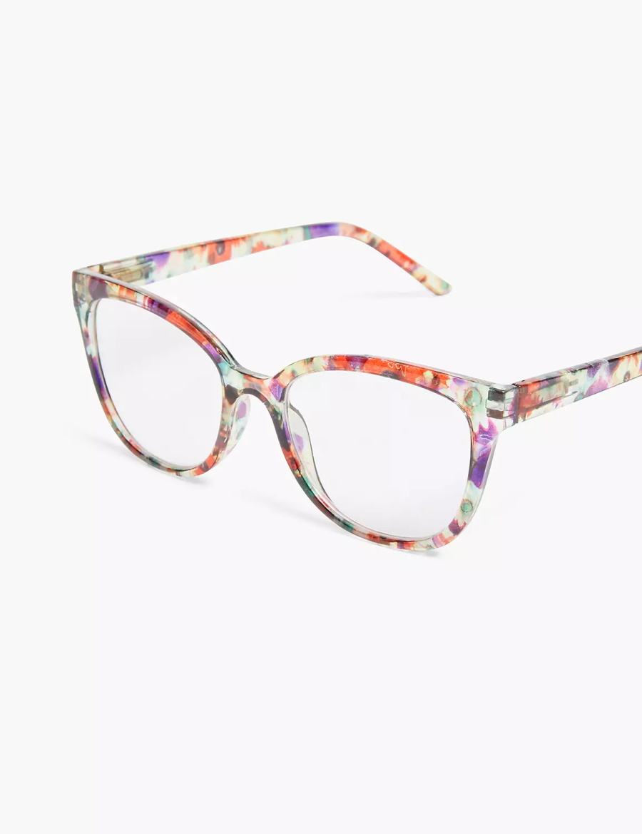 Lane Bryant Floral Cateye Reading Women Glasses Multicolor | CGA8229UT