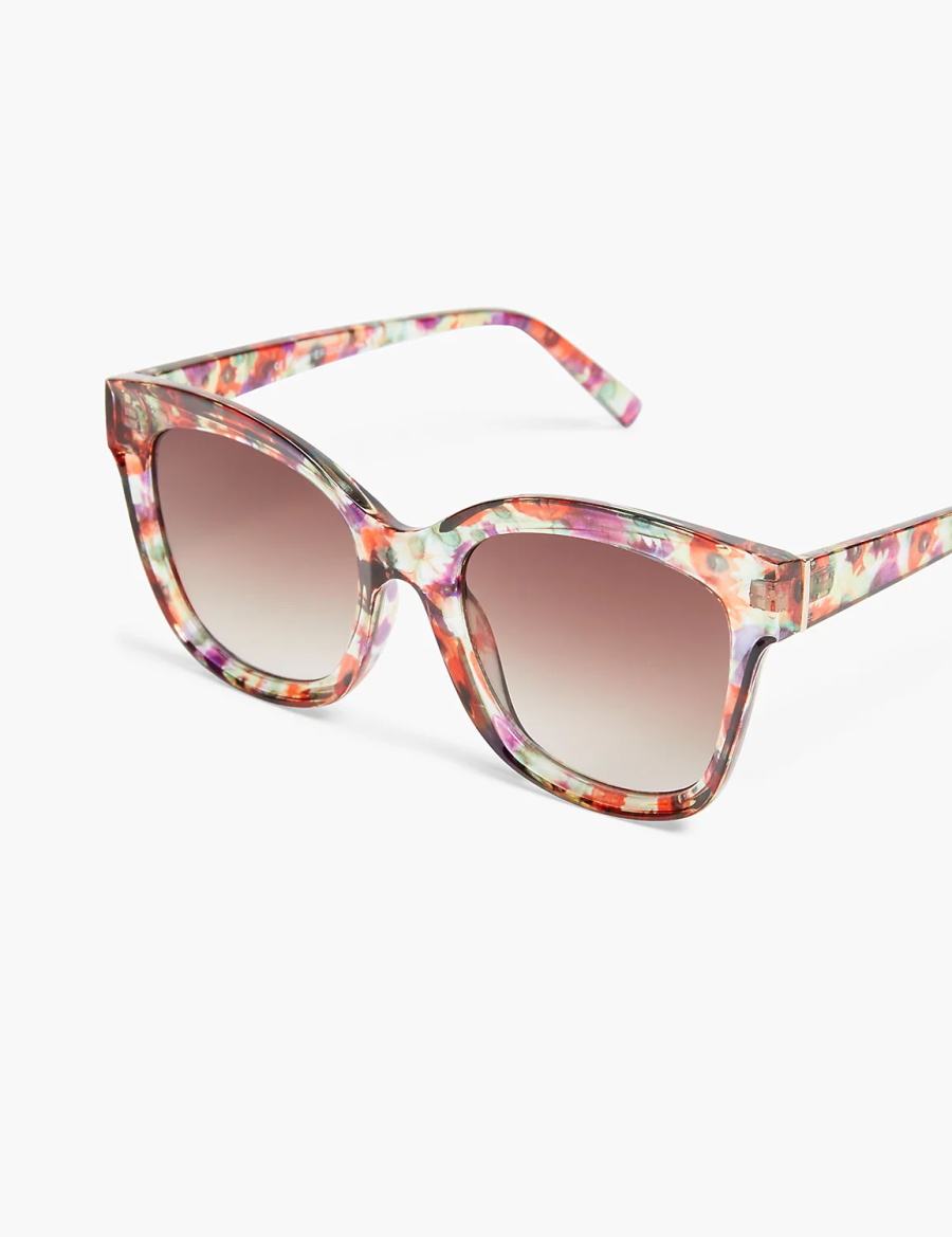 Lane Bryant Floral Cateye Women Sunglasses Pink Multicolor | SCM5691UW