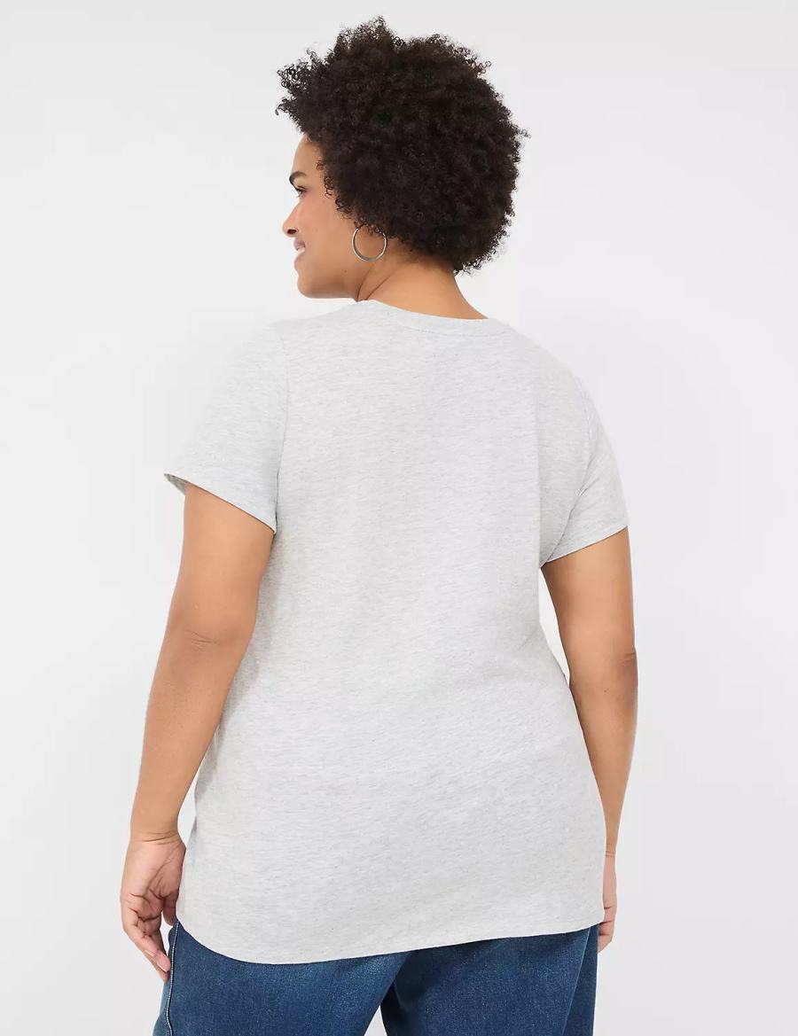 Lane Bryant Hakuna Matata Graphic Tee Women T Shirts Grey | HAQ8417BZ