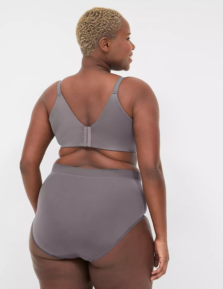 Lane Bryant Invisible Backsmoother Lightly Lined Full Coverage Women Bralettes Dark Grey | LER1386BH