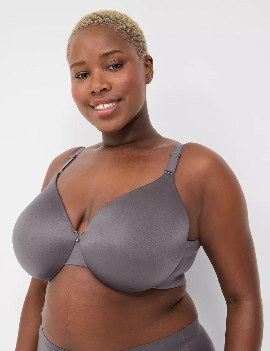 Lane Bryant Invisible Backsmoother Lightly Lined Full Coverage Women Bralettes Dark Grey | LER1386BH