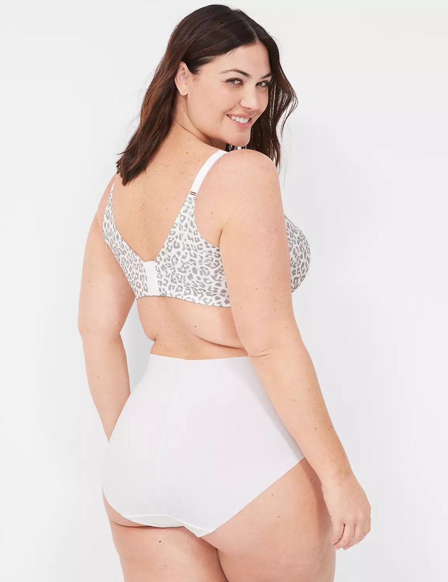 Lane Bryant Invisible Edge Full Women Briefs White | OYW8030QZ