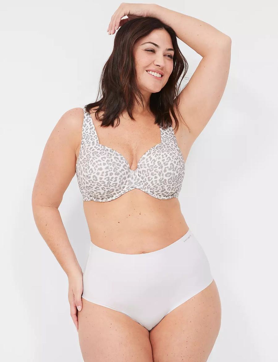 Lane Bryant Invisible Edge Full Women Briefs White | OYW8030QZ