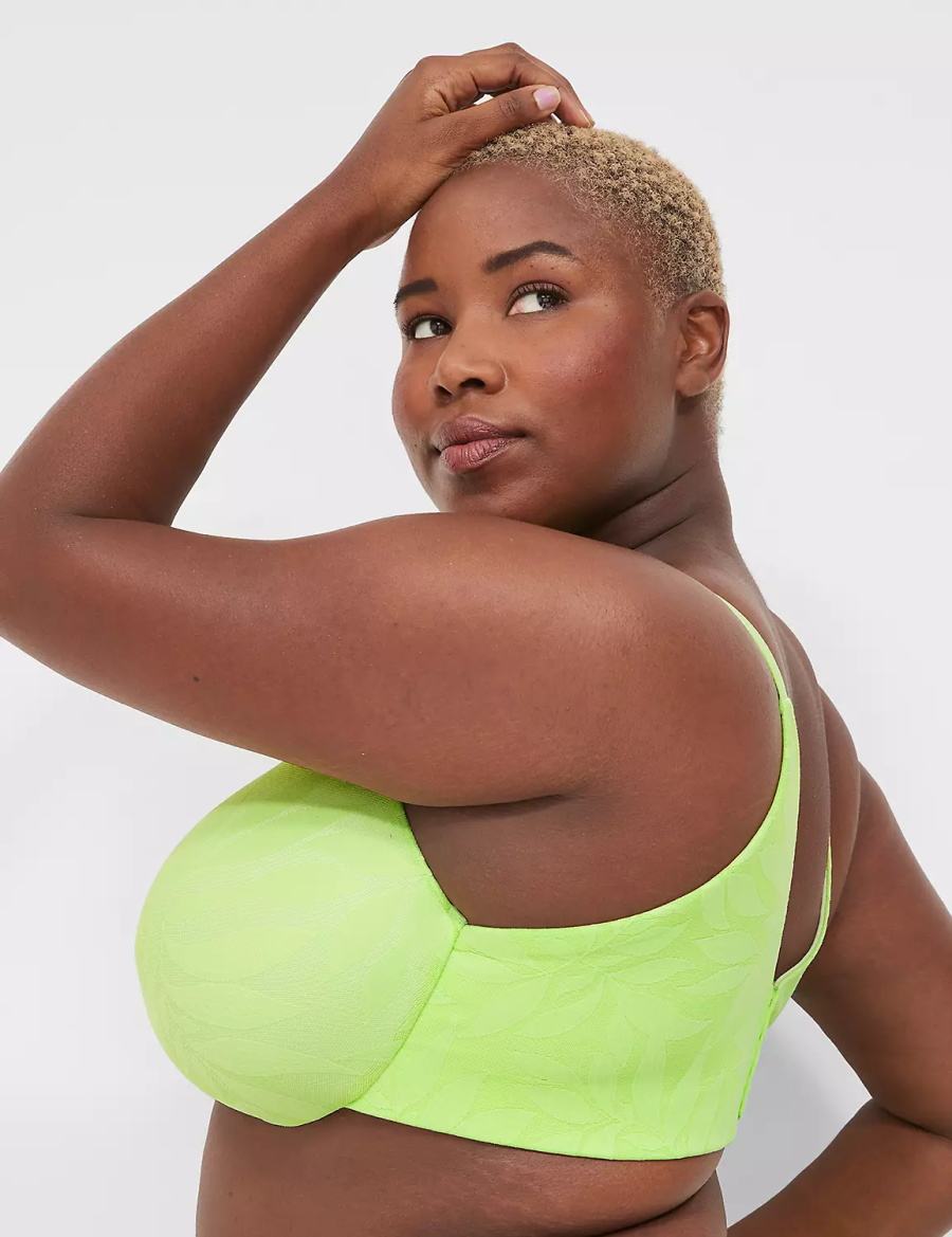 Lane Bryant Invisible Lace Backsmoother Full Coverage Women Bralettes Green | FUS87WG