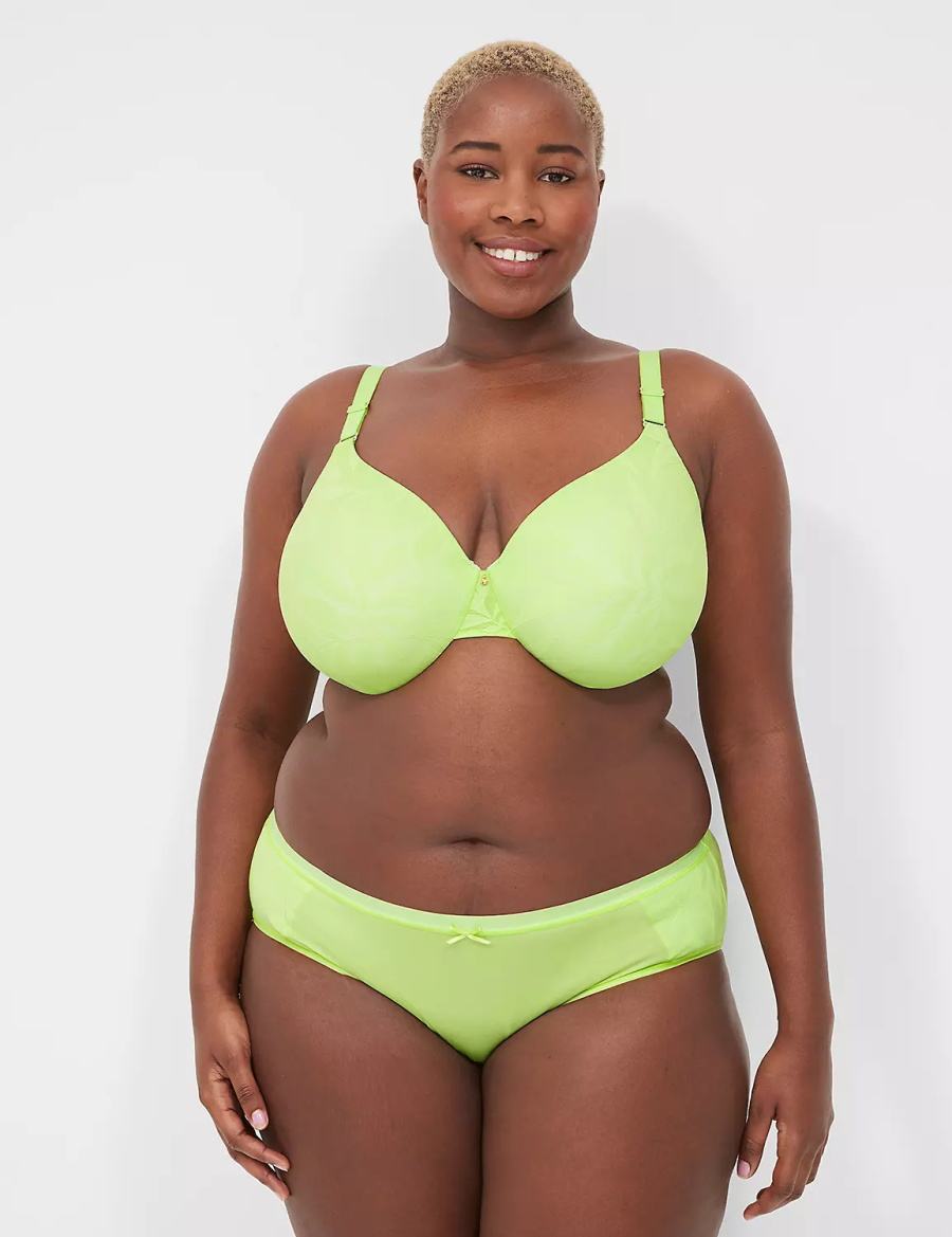 Lane Bryant Invisible Lace Backsmoother Full Coverage Women Bralettes Green | FUS87WG