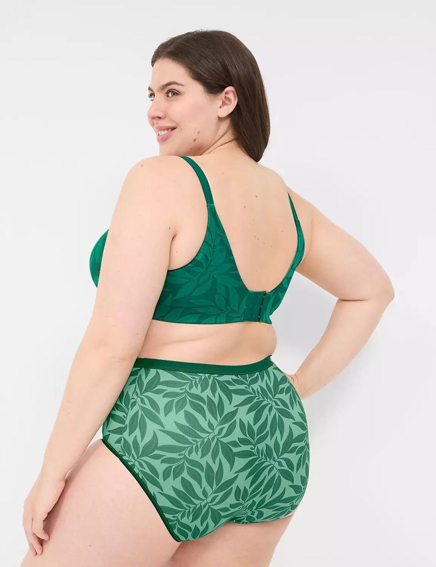 Lane Bryant Invisible Lace Backsmoother Full Coverage Women Bralettes Dark Green | BMY4549HI