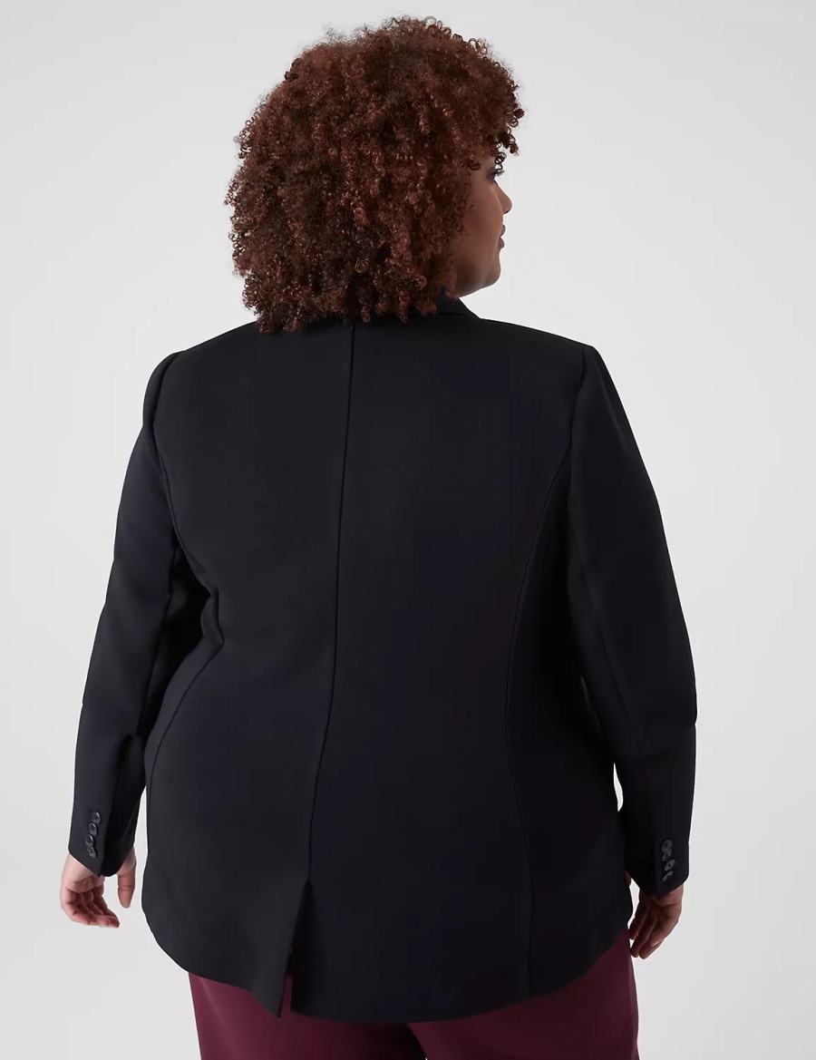 Lane Bryant Journey Knit With Zipper Pocket Women Jackets Black | ZPE9730FH